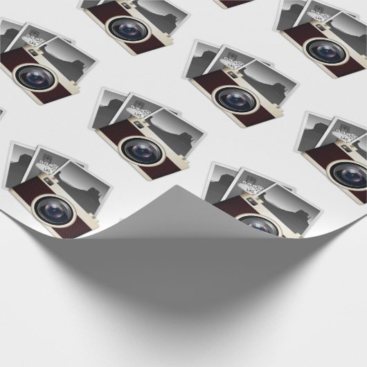 VINTAGES PHOTOGRAPHISCHE GESCHENKPAPIER (Ecke)