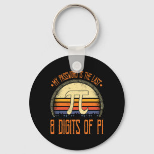 Vintages Pi-Day-Shirt mein Wort ist die letzten 8 Schlüsselanhänger