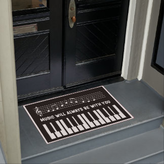 "Vintages Piano Doormat, Piano Lover Geschenk, Mus Fußmatte