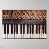 Vintages Piano-Poster für Möbeldecoupons Poster (Vorne)