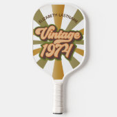 Vintages Pickleball-Paddel 1974 Individuelle Name Pickleball Schläger (Rückseite)