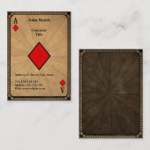 Vintages Pikass Visitenkarte (Vorne/Hinten)