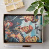 Vintages Pilot-Button Seidenpapier (Geschenk)