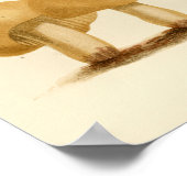 Vintages Pilz 1861 Kunstdruckgelb Poster (Ecke)