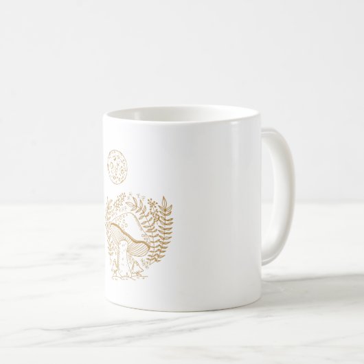 Vintages Pilz Kaffeetasse (VorderseiteRechts)