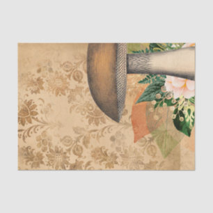 Vintages Pilz Seidenpapier