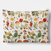 Vintages Pilz und Wildblume Zubehörtasche (Rückseite)