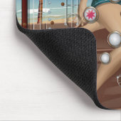 Vintages Pinball-Maschinenspiel Mousepad (Ecke)