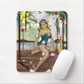 Vintages Pinball-Maschinenspiel Mousepad (Mit Mouse)