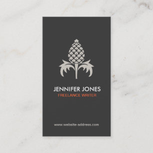 VINTAGES PINEAPPLE MOTIF-LOGO Nr. 1 Visitenkarte