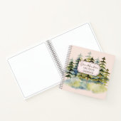 Vintages Pinienwald Gästebuch Notizblock (Innenseite)