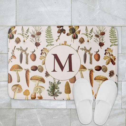 Vintages Pinienwaldmuster Badematte