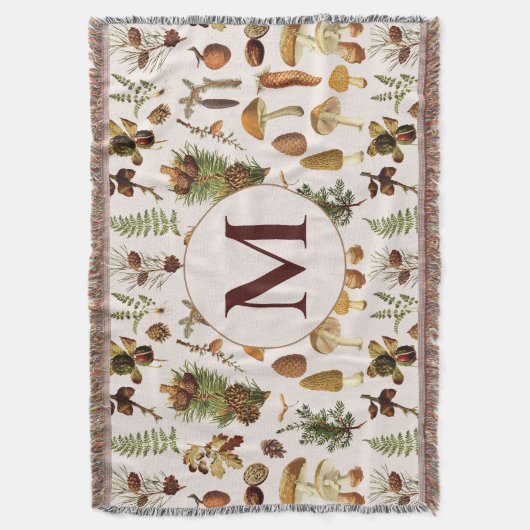 Vintages Pinienwaldmuster Decke (Vorderseite Vertikal)