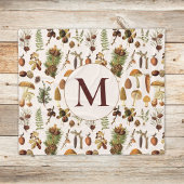 Vintages Pinienwaldmuster Fleecedecke