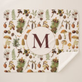 Vintages Pinienwaldmuster Sherpadecke (Vorderseite (Horizontal))