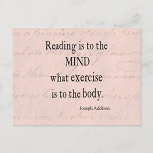Vintages Pink-Pergament-Papier mit Addison-Zitat Postkarte