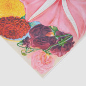 Vintages Pink Petunia Garden Blume Gewebepapier Seidenpapier (Ausschnitt)