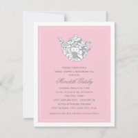 Vintages Pink Wedding Brautparty Tee Party