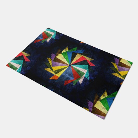 Vintages Pinrad Fußmatte (Schrägansicht)