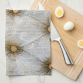 Vintages Pintuckgewebe Küche Geschirr Handtuch (Viertel Falte)