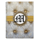 Vintages Pintuckgewebe Monogram Erstnotiert Buch (Vorderseite)