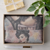 Vintages Pinup Lace Decoupage Papier (Geschenk)
