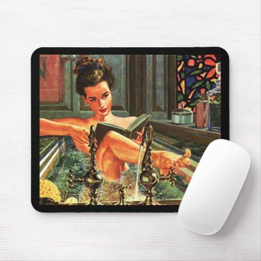 Vintages Pinup Mousepad (Mit Mouse)
