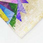 Vintages Pinwheel Quiltmuster Fleecedecke (Ecke)