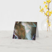 Vintages Pinwheelsteppdecke notecard Karte (Gelbe Blume)