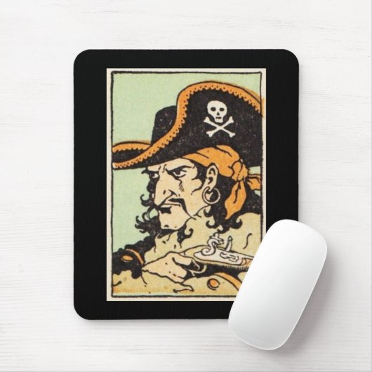 Vintages Piraten Mousepad (Mit Mouse)