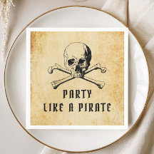 Vintages Piraten-Party Skull & Bones Halloween