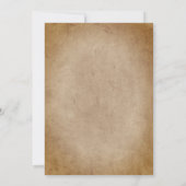 Vintages Piratenthema Einladung (Rückseite)