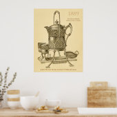 Vintages Pitcher-Set Poster (Küche)