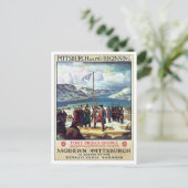 Vintages Pittsburgh am Anfang Postkarte (Stehend Vorderseite)