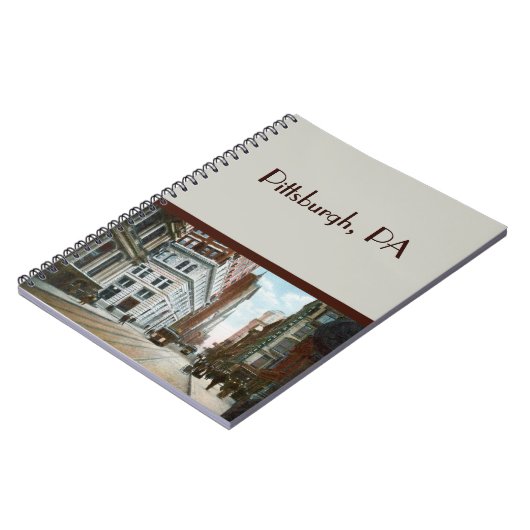 Vintages Pittsburgh-Notebook Notizblock (Linke Seite)