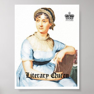 Vintages Plakat Art-Janes Austen