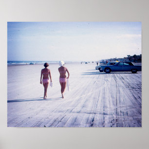 Vintages Plakat Daytona Beach Florida