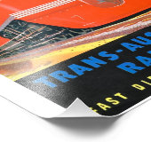 Vintages Plakat der Commonwealth Railways Fotodruck (Ecke)