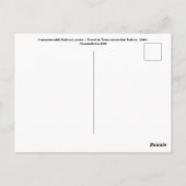 Vintages Plakat der Commonwealth Railways Postkarte (Rückseite)