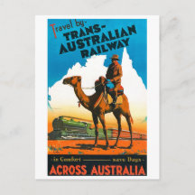 Vintages Plakat der Commonwealth Railways