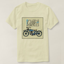 Vintages Plakat des klassischen Motorrades T-Shirt