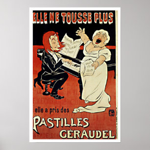 Vintages Plakat: Kunst Nouveau - Pastillen Poster