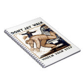 Vintages Plakat - nicht tun Jay-Weg Notizblock (Rechte Seite)