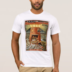 Vintages Plakat-T-Shirt "glücklicher Rowdy " T-Shirt