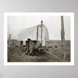 Vintages Planwagenplakat VON 14,95 Poster