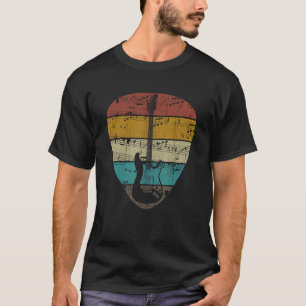 Vintages Plektrum Gitarrist Instrument Electric T-Shirt
