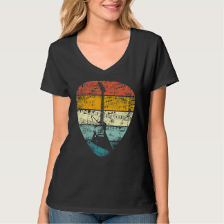 Vintages Plektrum Retro Gitarrist Bassist T-Shirt