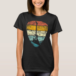Vintages Plektrum Retro Gitarrist Bassist T-Shirt