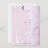 Vintages Plumeria Efeu lila weißes Brautparty Einladung (Rückseite)