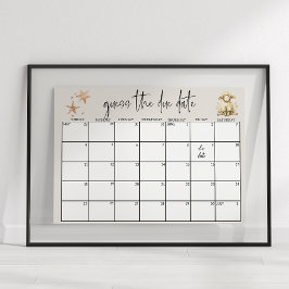 Vintages Plush Animals Baby Showdatum Poster